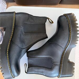 Dr. Martens Black Platform Rometty Chelsea Boots